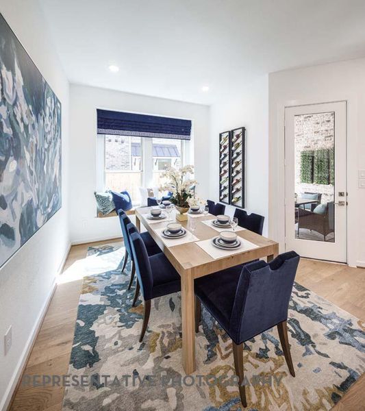 Furnished interior view inside a new home in Bridgeland Central, Cypress (Image 7). Furnished interior view inside a new home in Bridgeland Central, Cypress (Image 7).