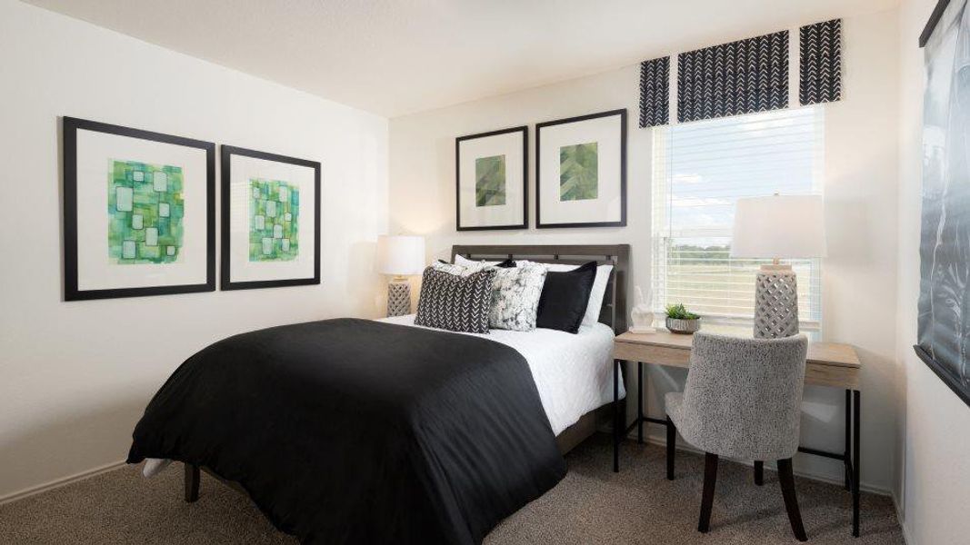 Furnished interior view inside a new home in Plum Creek North, Kyle (Image 12).