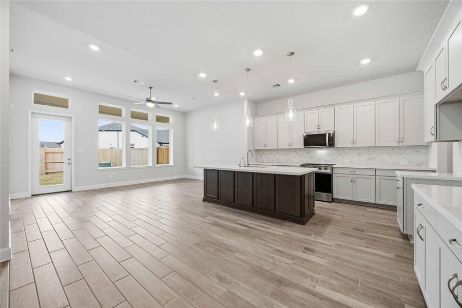 Furnished interior view inside a new home in Elyson, Katy (Image 5).