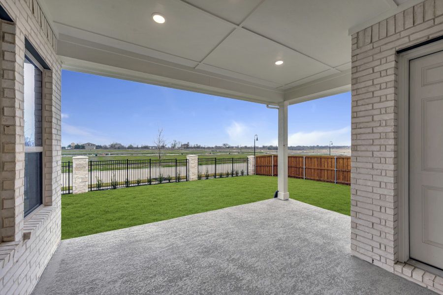 Exterior details and patio area of a home in Talia – Garden Series, Mesquite (Image 4). Exterior details and patio area of a home in Talia – Garden Series, Mesquite (Image 4).