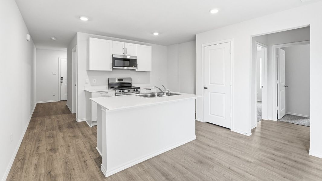 Representative furnished interior of a home built from the Caprock by D.R. Horton in Maplewood Meadows, Talty (Image 4).