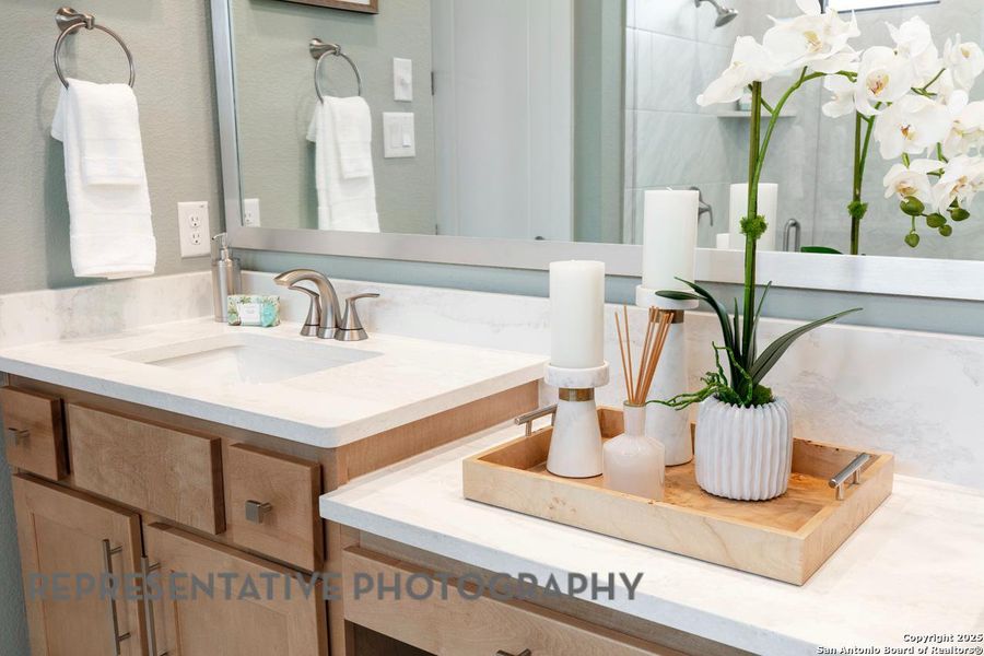 Furnished interior view inside a new home in Homestead, Schertz (Image 36).
