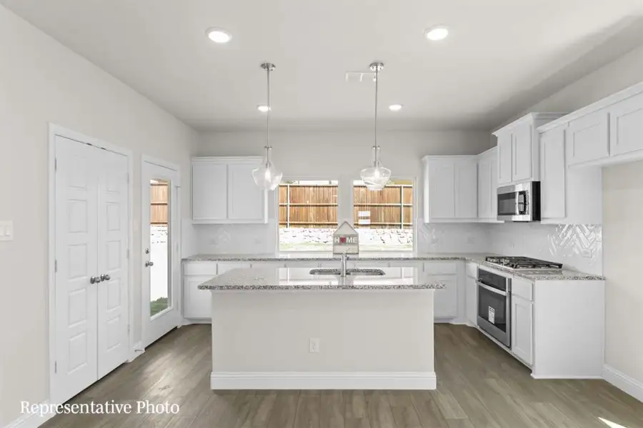 Furnished interior view inside a new home in Keeneland, Aubrey (Image 4).