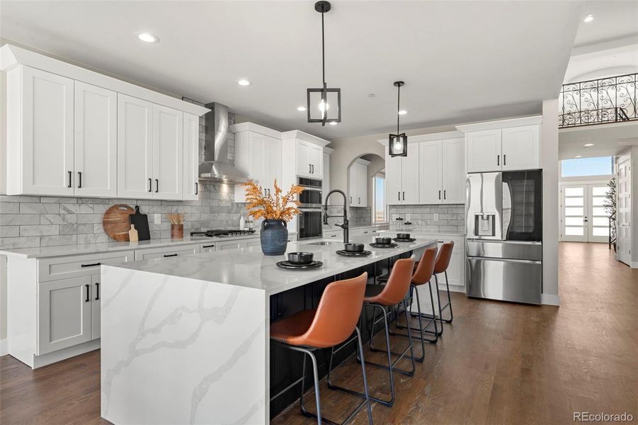 Furnished interior view inside a new home in , Hudson (Image 35).