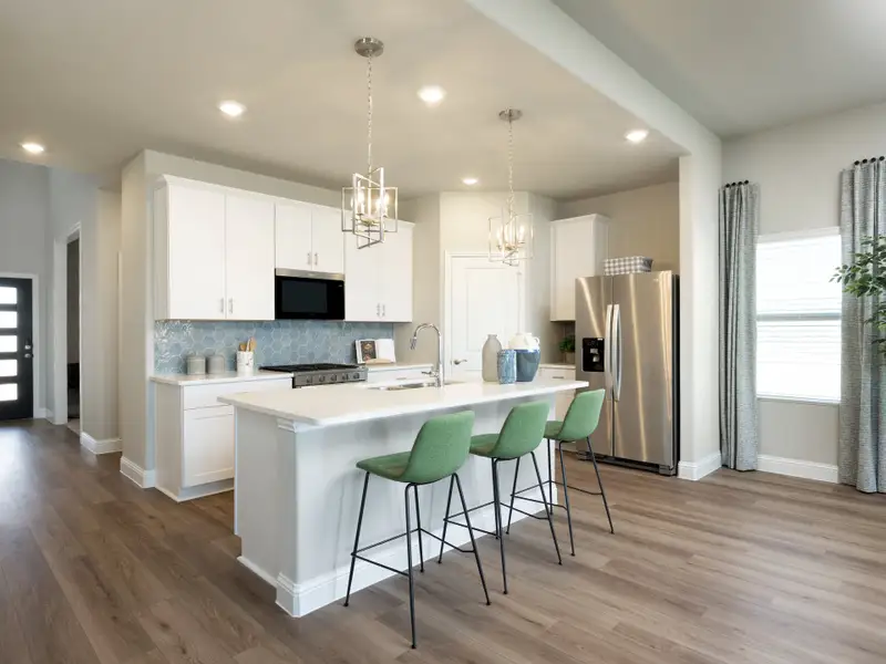 Furnished interior view inside a new home in Lakehaven - Signature Series, Farmersville (Image 3). Furnished interior view inside a new home in Lakehaven - Signature Series, Farmersville (Image 3).