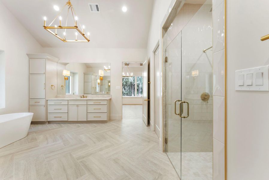 Furnished interior view inside a new home in , New Waverly (Image 15). Furnished interior view inside a new home in , New Waverly (Image 15).