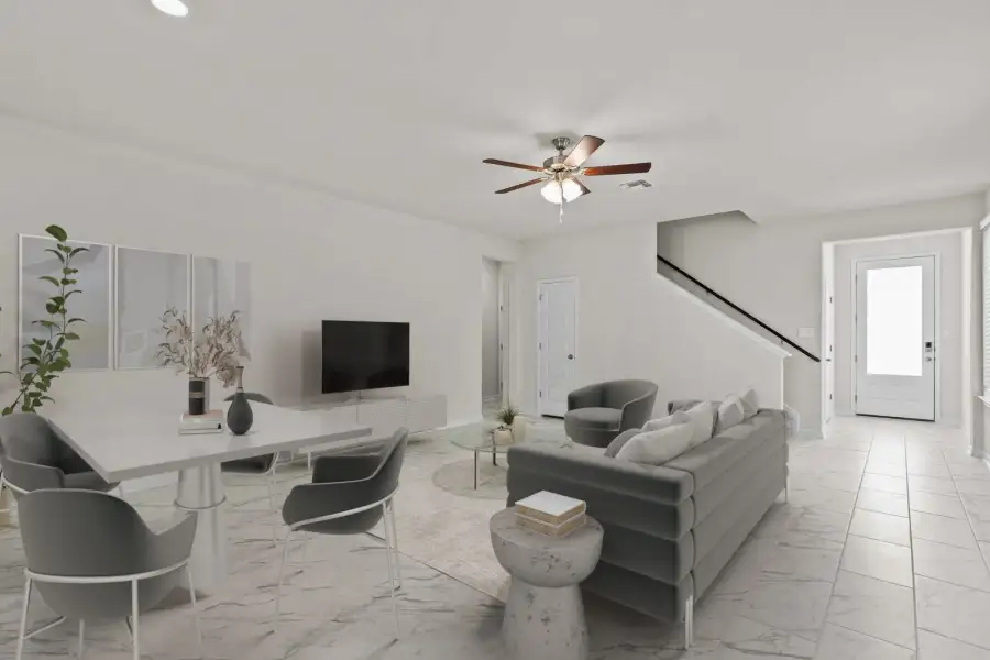 Furnished interior view inside a new home in Veranda, San Antonio (Image 7).