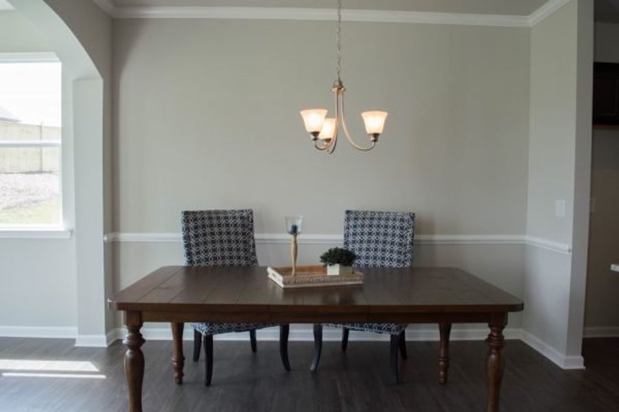 Representative furnished interior of a home built from the Poplar by Piedmont Residential in Falls Creek, Flowery Branch (Image 11).