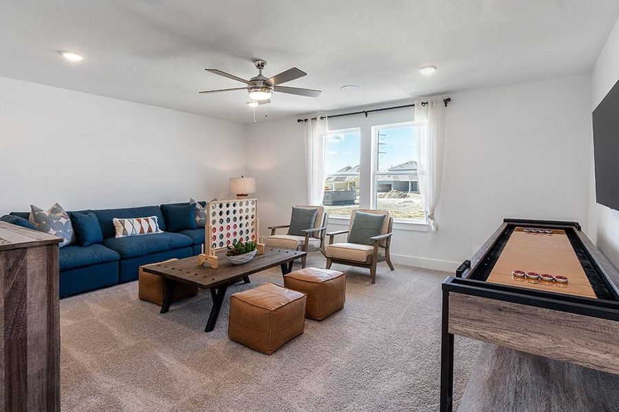 Representative furnished interior of a home built from the Trinity by Taylor Morrison in Emory Crossing 50s, Hutto (Image 13). Representative furnished interior of a home built from the Trinity by Taylor Morrison in Emory Crossing 50s, Hutto (Image 13).