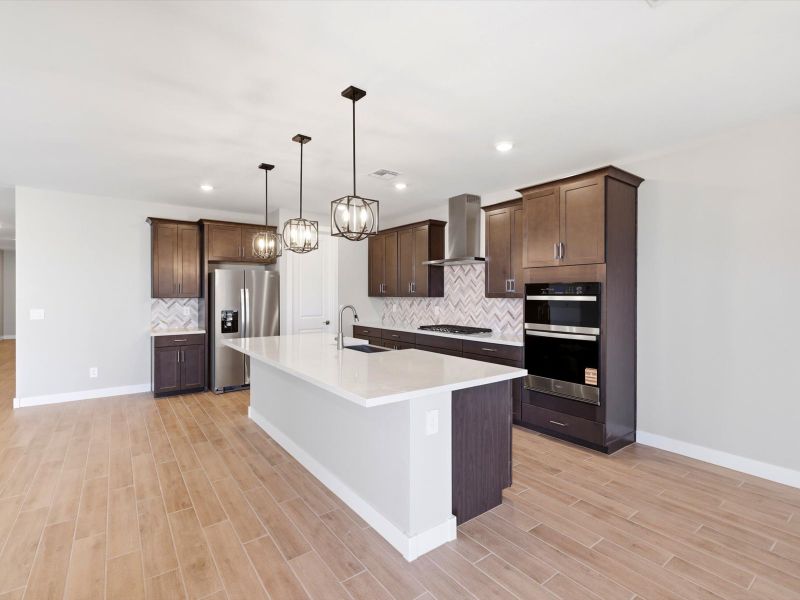Furnished interior view inside a new home in Abel Ranch Signature Series, Goodyear (Image 3). Furnished interior view inside a new home in Abel Ranch Signature Series, Goodyear (Image 3).