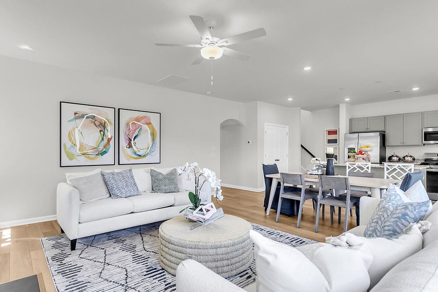 Furnished interior view inside a new home in , Summerville (Image 9).