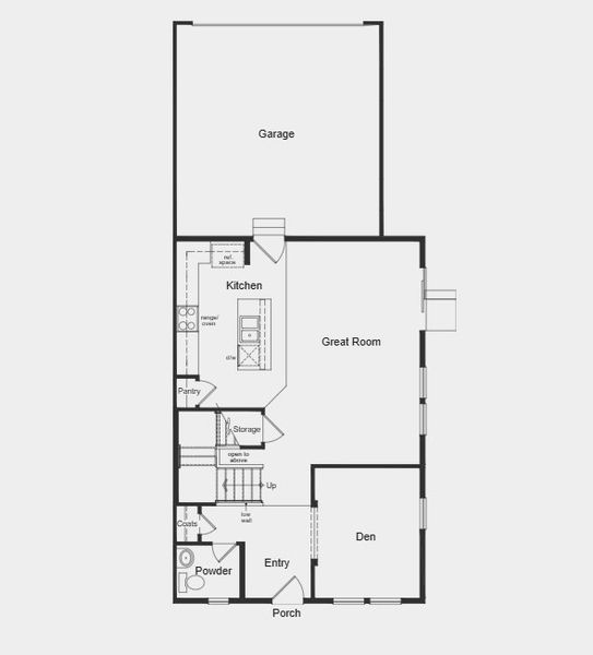 2D floor plan layout for the Plan 1964 by KB Home in Sky Ranch Villas, Watkins, CO (Image 10). 2D floor plan layout for the Plan 1964 by KB Home in Sky Ranch Villas, Watkins, CO (Image 10).