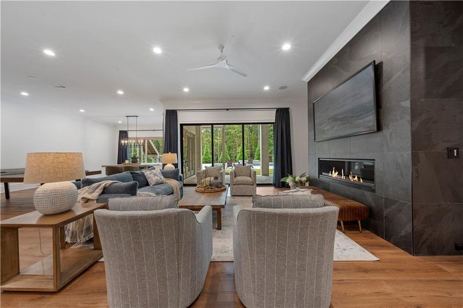 Furnished interior view inside a new home in , Alpharetta (Image 83).