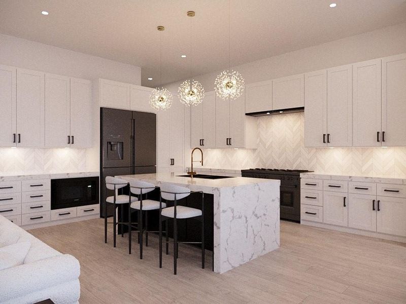 Renderings showcase example selections; final designs may vary while maintaining a similar design concept. Renderings showcase example selections; final designs may vary while maintaining a similar design concept.