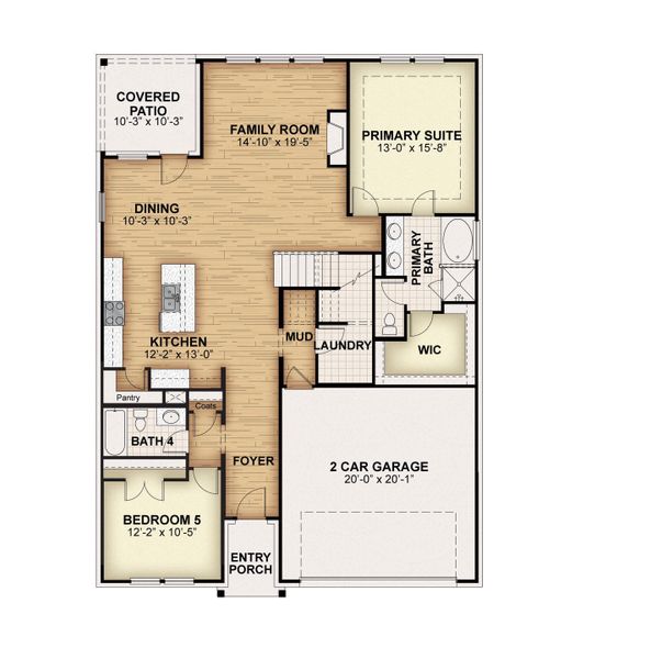 2D floor plan layout for the Republic by Rockwell Homes in Creekside, Royse City, TX (Image 7). 2D floor plan layout for the Republic by Rockwell Homes in Creekside, Royse City, TX (Image 7).