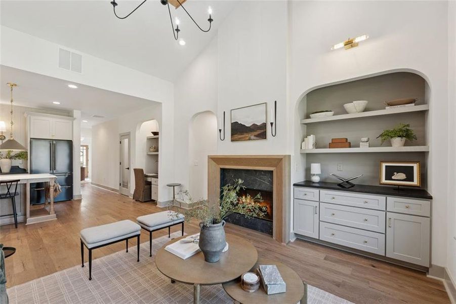 Furnished interior view inside a new home in , Marietta (Image 35).