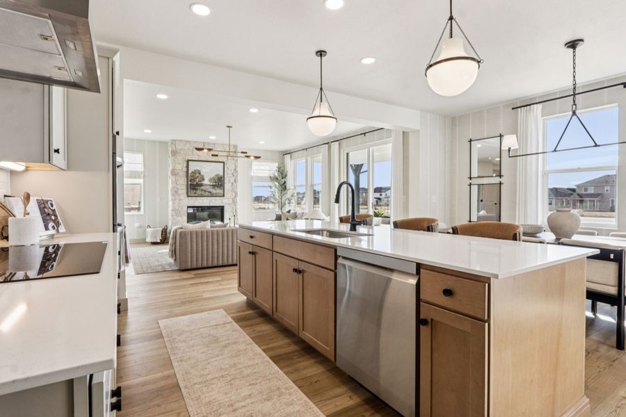 Furnished interior view inside a new home in Trailside, Timnath (Image 19).