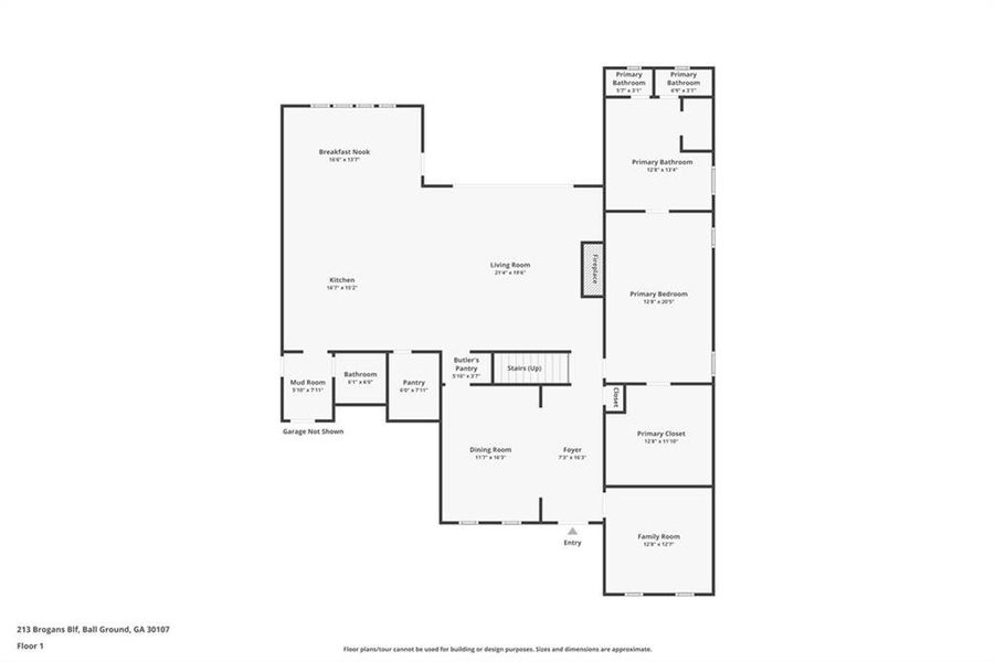2D floor plan layout of this home in , Ball Ground, GA (Image 4).