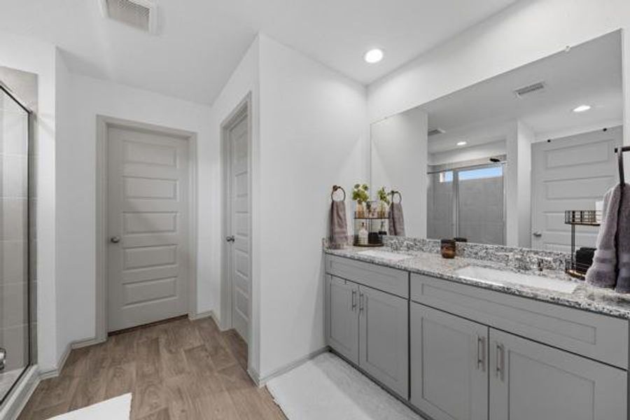 Furnished interior view inside a new home in , Sealy (Image 11). Furnished interior view inside a new home in , Sealy (Image 11).