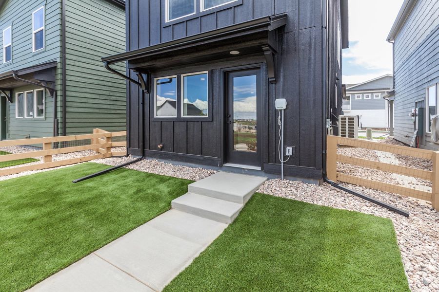 Exterior details and patio area of a home in Bloom, Fort Collins (Image 4).