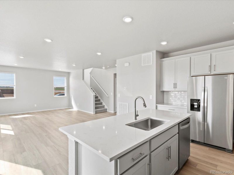 Furnished interior view inside a new home in Revere at Johnstown, Johnstown (Image 8).