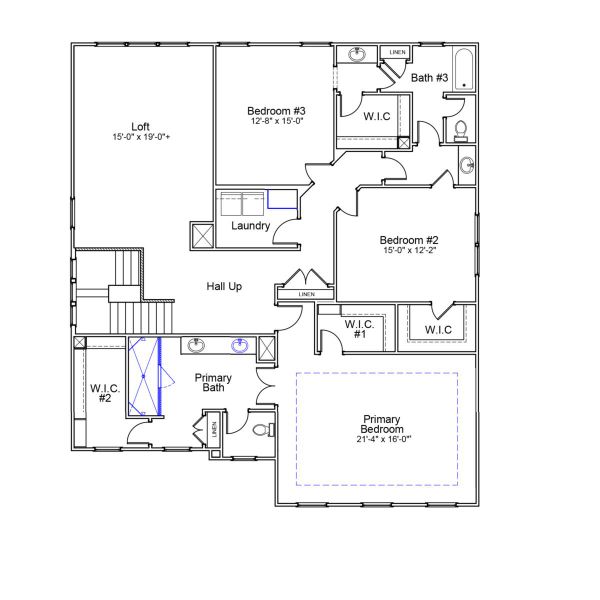 2D floor plan layout of this home in Hewing Farms, Summerville, SC (Image 3).