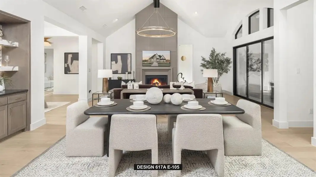 Furnished interior view inside a new home in Adkins Park 70', Hurst (Image 6).