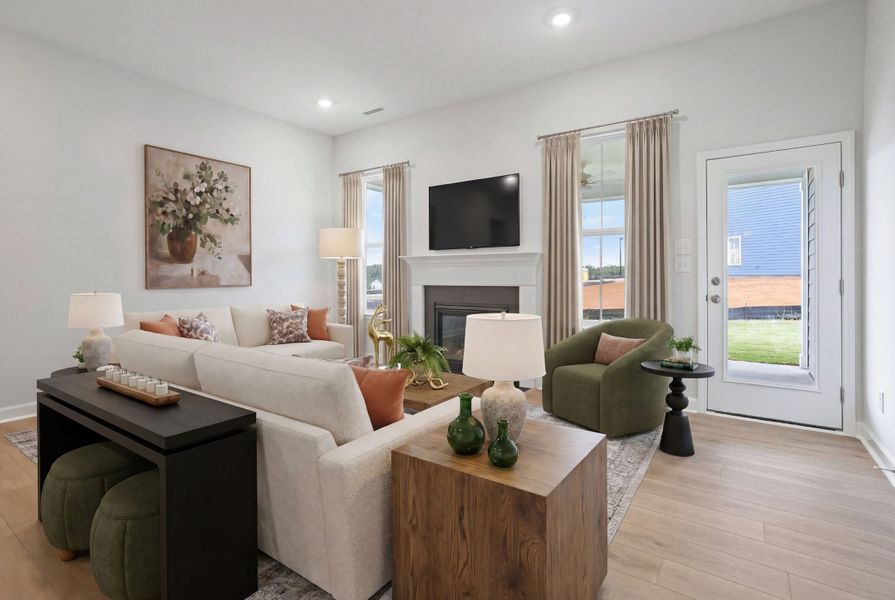 Representative furnished interior of a home built from the Davis - Vanguard Collection by Mungo Homes in Cornerstone, Anderson (Image 4).
