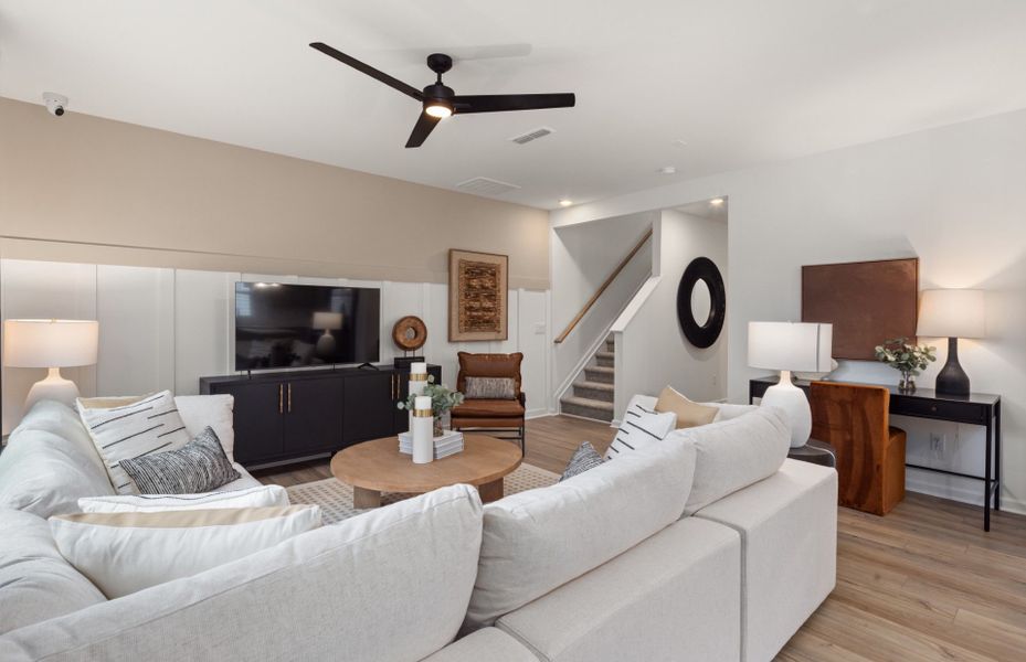 Representative furnished interior of a home built from the Raven by Centex in Carpenter Falls, Durham (Image 25).