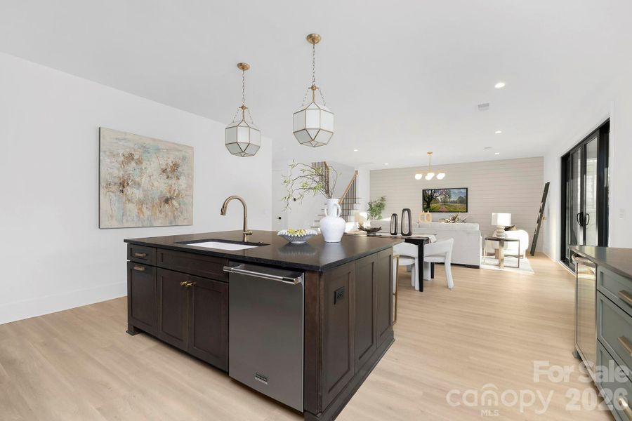 Furnished interior view inside a new home in , Charlotte (Image 5).