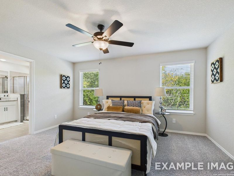Furnished interior view inside a new home in Meadows at Oak Creek, San Antonio (Image 18).