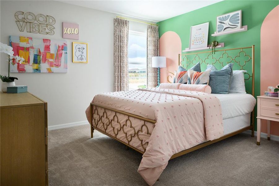 Furnished interior in a model home at Crosswinds in Haines City (Image 10).