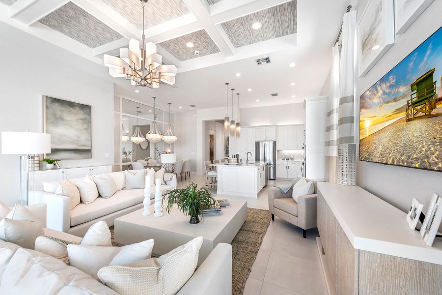 Representative furnished interior of a home built from the Venice by GL Homes in Valencia Grand (55+), Boynton Beach (Image 15).