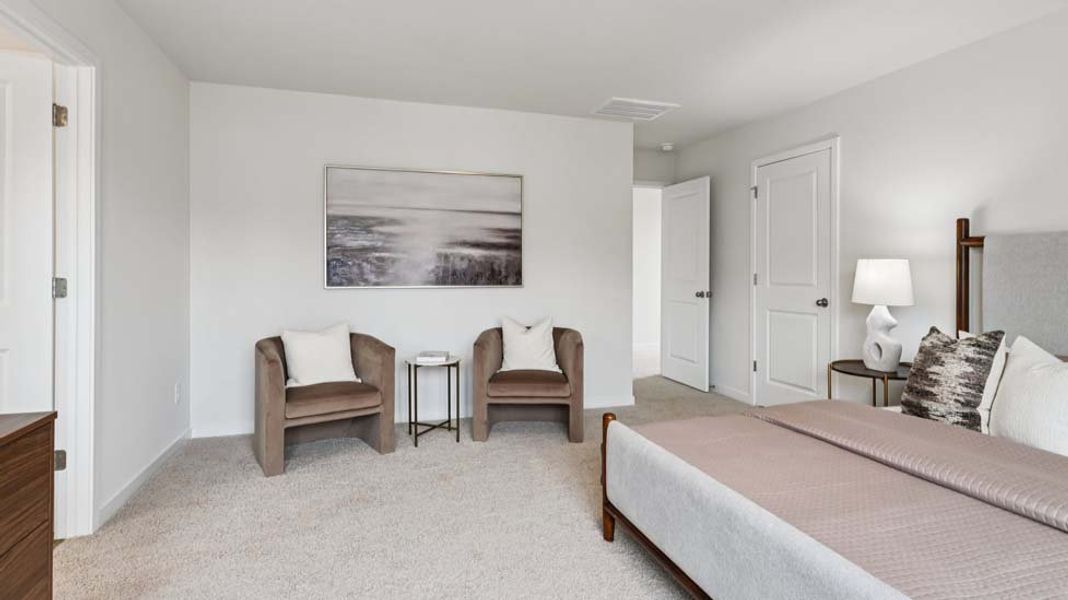 Furnished interior view inside a new home in Reedy Creek Preserve, Charlotte (Image 12).