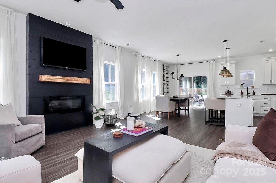 Living/open floor plan