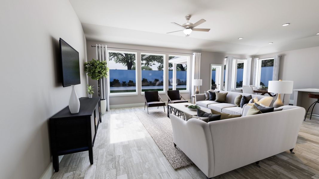Representative furnished interior of a home built from the Dylan by Tri Pointe Homes in Somerset Park, Rockwall (Image 8).