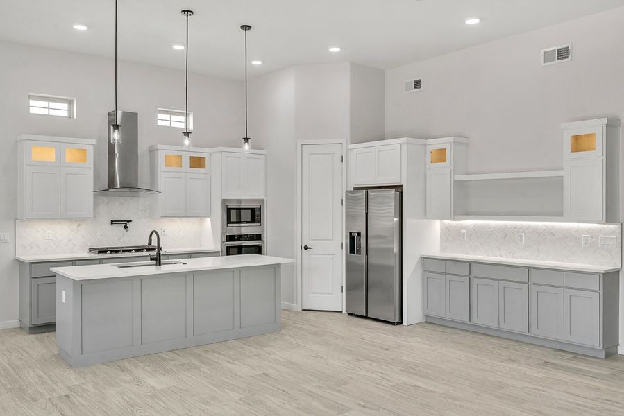 Furnished interior view inside a new home in Painted Sky, El Paso (Image 15). Furnished interior view inside a new home in Painted Sky, El Paso (Image 15).