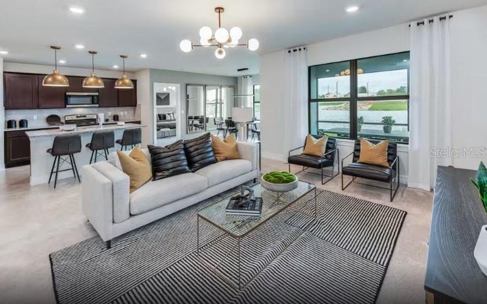 Furnished interior view inside a new home in Lakespur Wellen Park, Venice (Image 7).