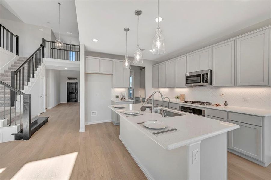 Furnished interior view inside a new home in Sagebrook, Argyle (Image 14).
