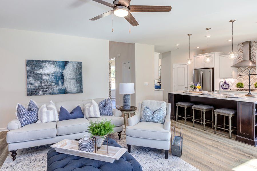 Representative furnished interior of a home built from the The Concerto by Chesapeake Homes in The Farm at Neill's Creek, Lillington (Image 33). Representative furnished interior of a home built from the The Concerto by Chesapeake Homes in The Farm at Neill's Creek, Lillington (Image 33).