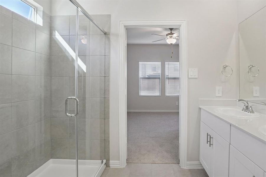 Furnished interior view inside a new home in Trails of Lavon - Spring Series, Lavon (Image 15).