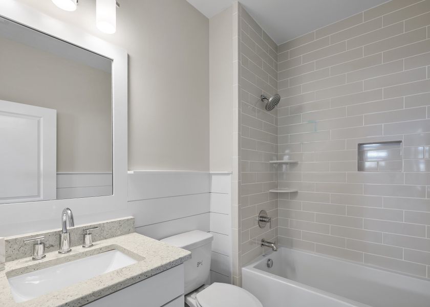 Representative furnished interior of a home built from the Wayside by Bill Clark Homes in The Sanctuary at Sunset Beach, Sunset Beach (Image 29).