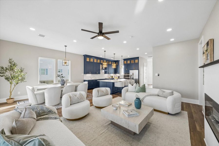 Living area providing style and functionality! Living area providing style and functionality!