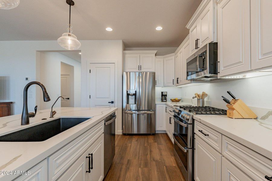 Sleek White Cabinets