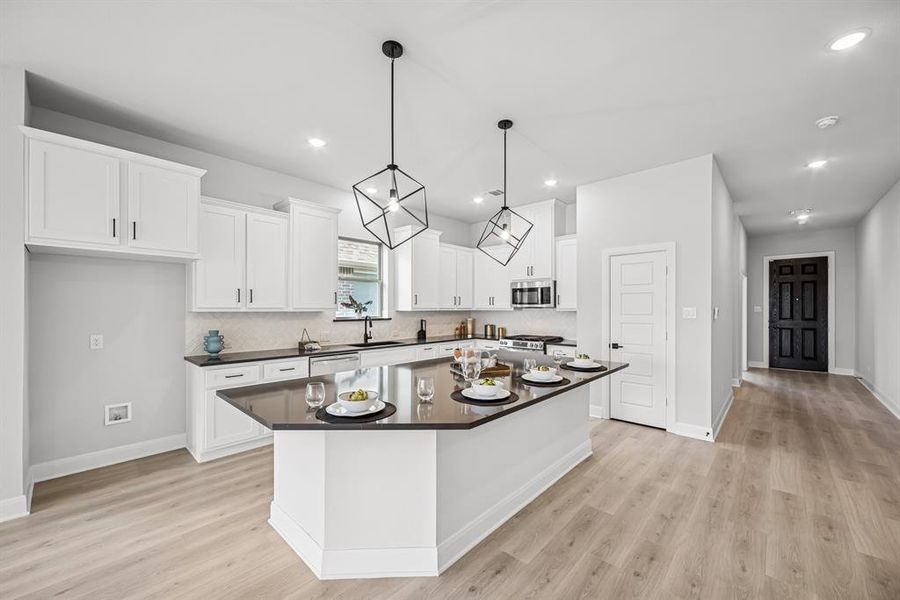 Furnished interior view inside a new home in Monterra - Gardens, Fate (Image 9). Furnished interior view inside a new home in Monterra - Gardens, Fate (Image 9).