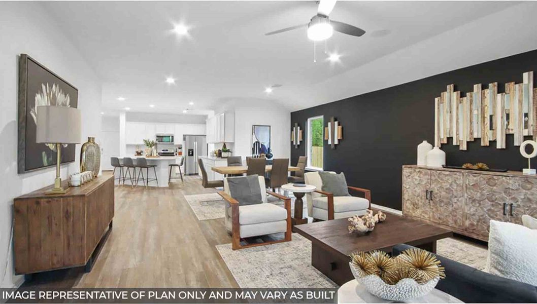 Furnished interior view inside a new home in Sunterra, Katy (Image 8).