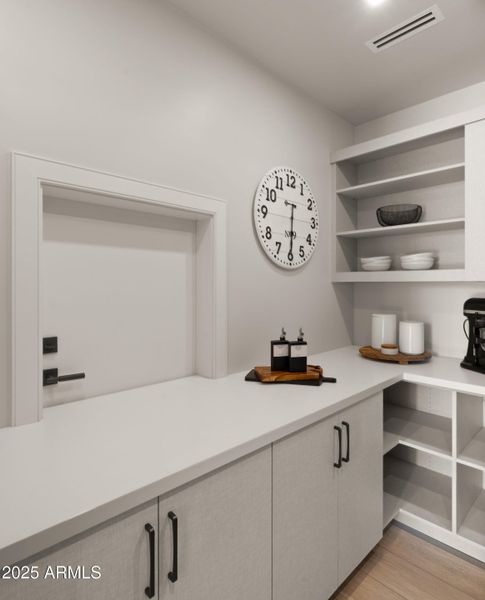 Access door to garage