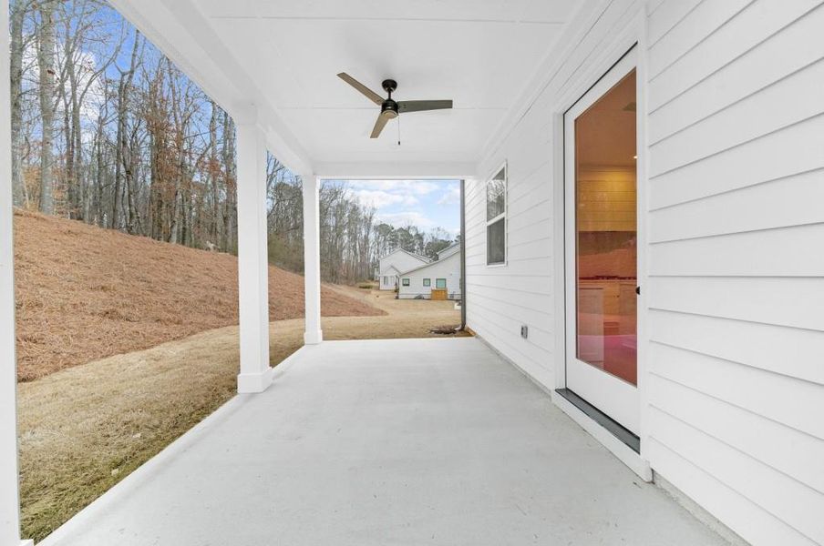 Exterior details and patio area of a home in , Canton (Image 4).