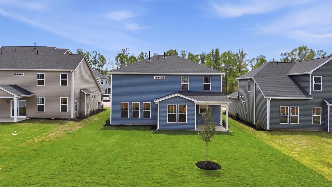 Exterior details and patio area of a home in The Reserve at Livingston Park, Easley (Image 3).