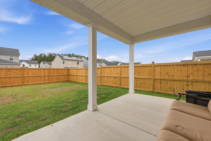 Exterior details and patio area of a home in Heron's Walk at Summers Corner, Summerville (Image 3).